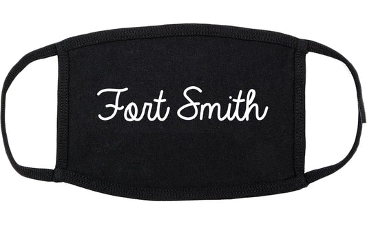 Fort Smith Arkansas AR Script Cotton Face Mask Black