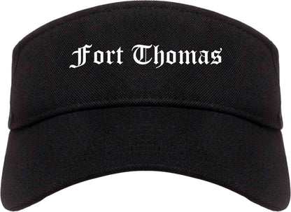 Fort Thomas Kentucky KY Old English Mens Visor Cap Hat Black