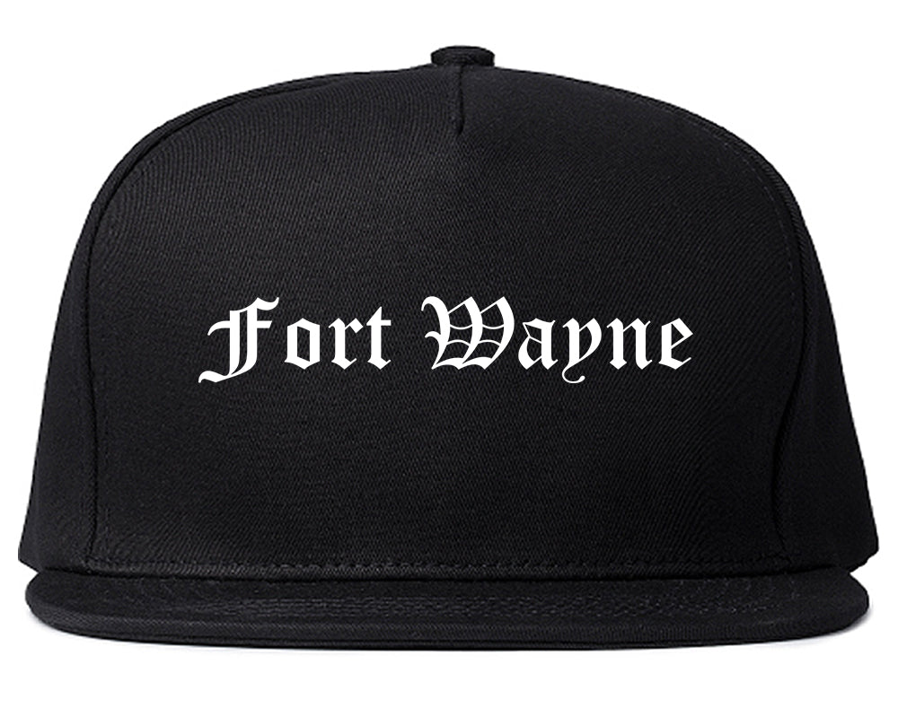 Fort Wayne Indiana IN Old English Mens Snapback Hat Black