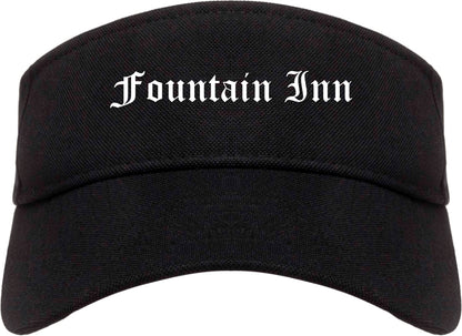 Fountain Inn South Carolina SC Old English Mens Visor Cap Hat Black
