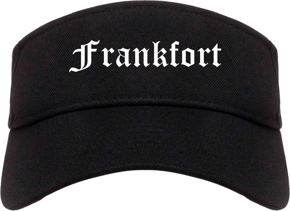 Frankfort Illinois IL Old English Mens Visor Cap Hat Black