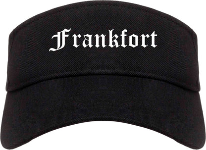 Frankfort Illinois IL Old English Mens Visor Cap Hat Black