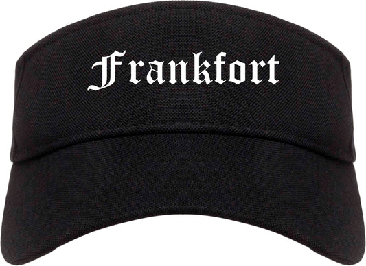 Frankfort Illinois IL Old English Mens Visor Cap Hat Black