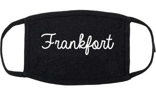 Frankfort Indiana IN Script Cotton Face Mask Black
