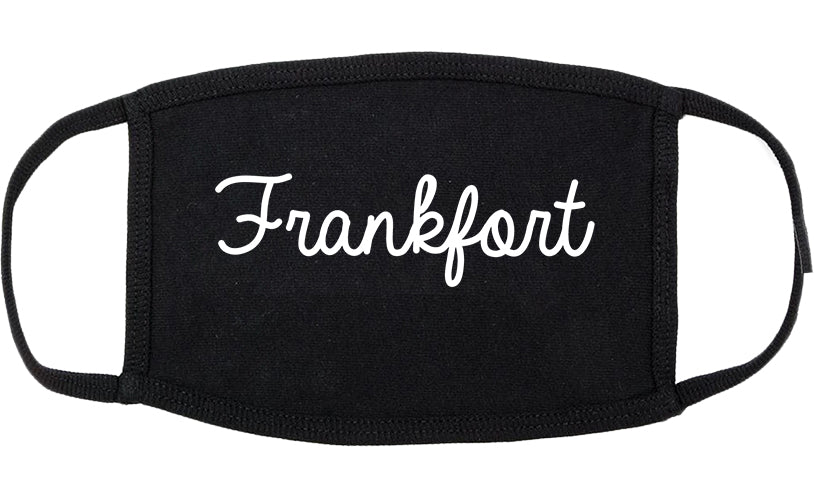 Frankfort Kentucky KY Script Cotton Face Mask Black