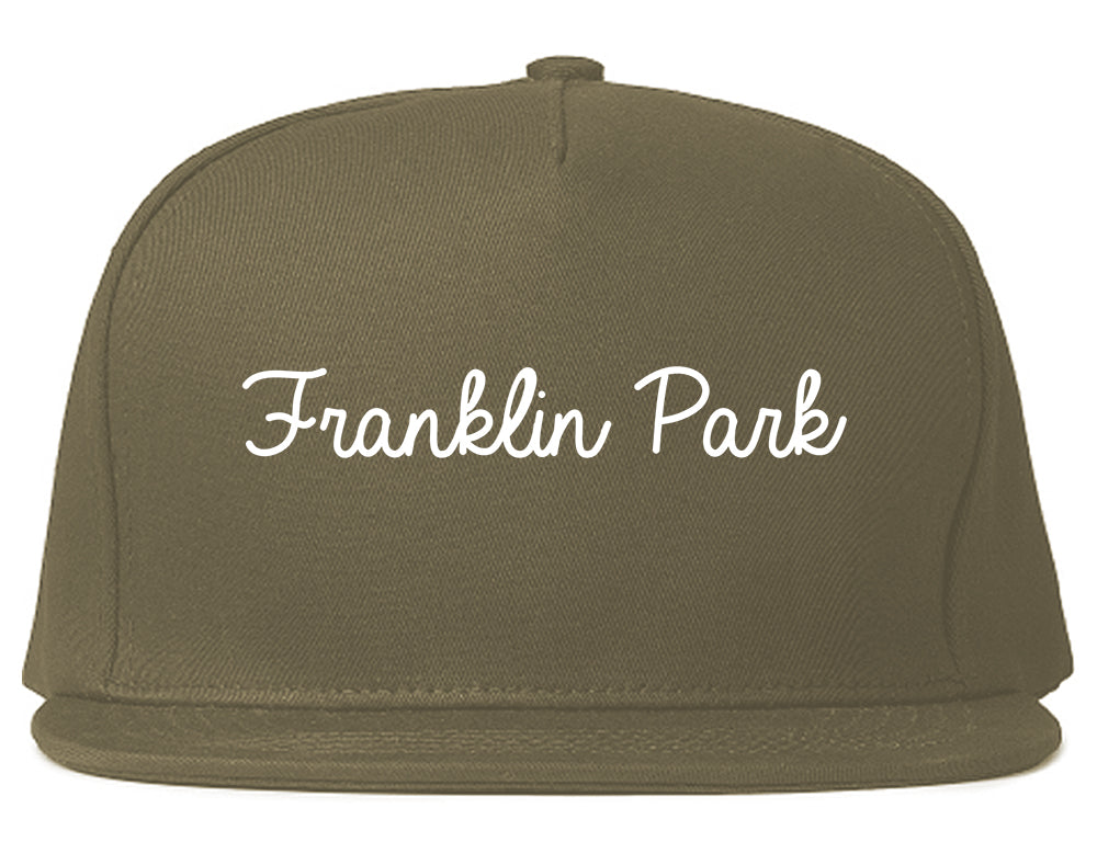 Franklin Park Illinois IL Script Mens Snapback Hat Grey