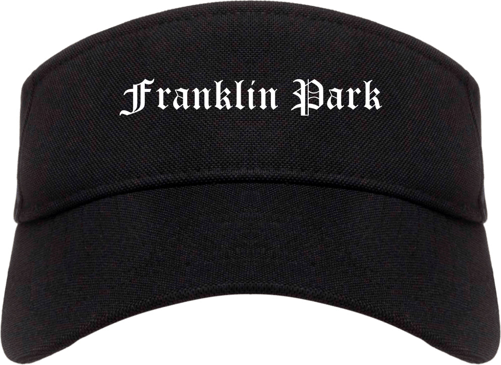 Franklin Park Illinois IL Old English Mens Visor Cap Hat Black