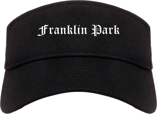 Franklin Park Pennsylvania PA Old English Mens Visor Cap Hat Black