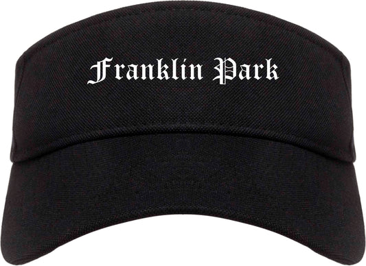 Franklin Park Pennsylvania PA Old English Mens Visor Cap Hat Black