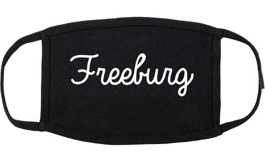 Freeburg Illinois IL Script Cotton Face Mask Black