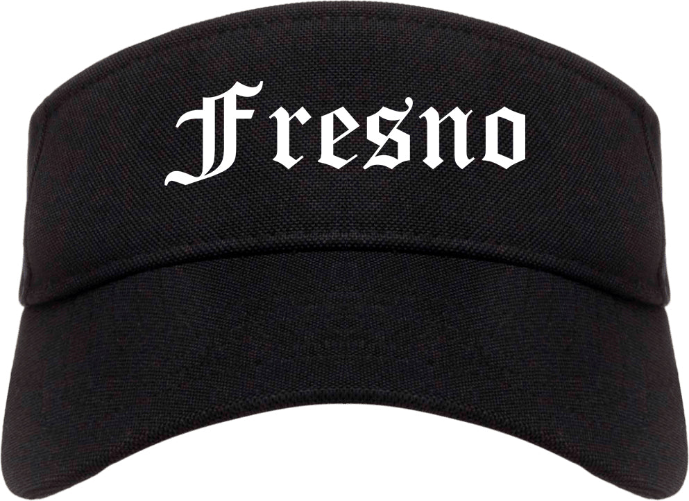 Fresno California CA Old English Mens Visor Cap Hat Black