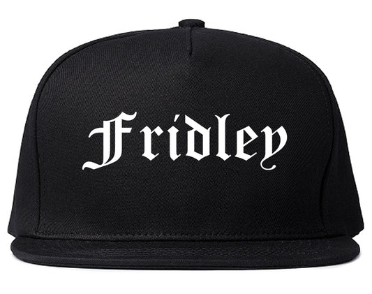 Fridley Minnesota MN Old English Mens Snapback Hat Black