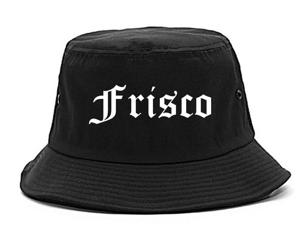 Frisco Texas TX Old English Mens Bucket Hat Black