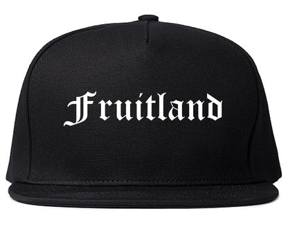 Fruitland Maryland MD Old English Mens Snapback Hat Black