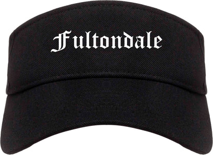 Fultondale Alabama AL Old English Mens Visor Cap Hat Black