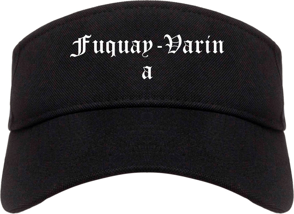 Fuquay Varina North Carolina NC Old English Mens Visor Cap Hat Black