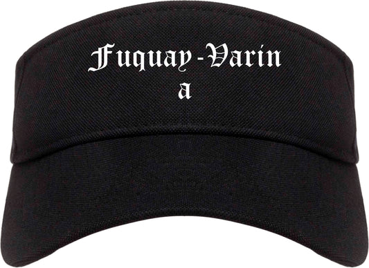 Fuquay Varina North Carolina NC Old English Mens Visor Cap Hat Black