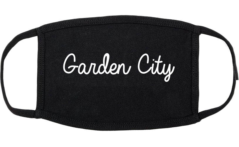 Garden City Kansas KS Script Cotton Face Mask Black