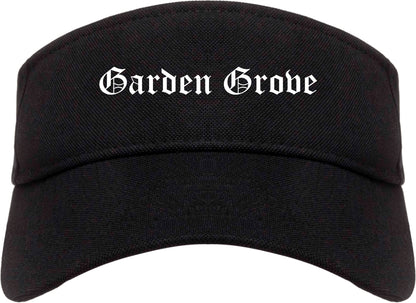 Garden Grove California CA Old English Mens Visor Cap Hat Black