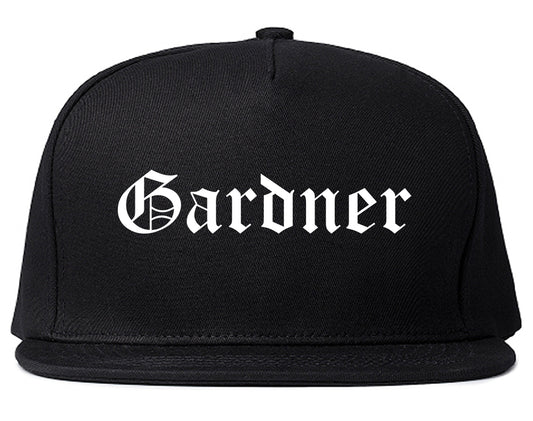 Gardner Kansas KS Old English Mens Snapback Hat Black