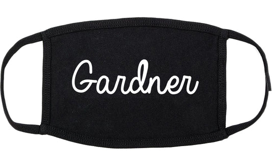 Gardner Massachusetts MA Script Cotton Face Mask Black