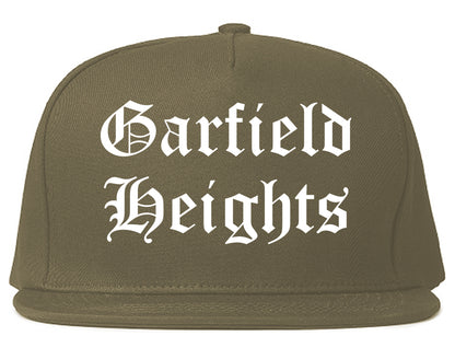 Garfield Heights Ohio OH Old English Mens Snapback Hat Grey