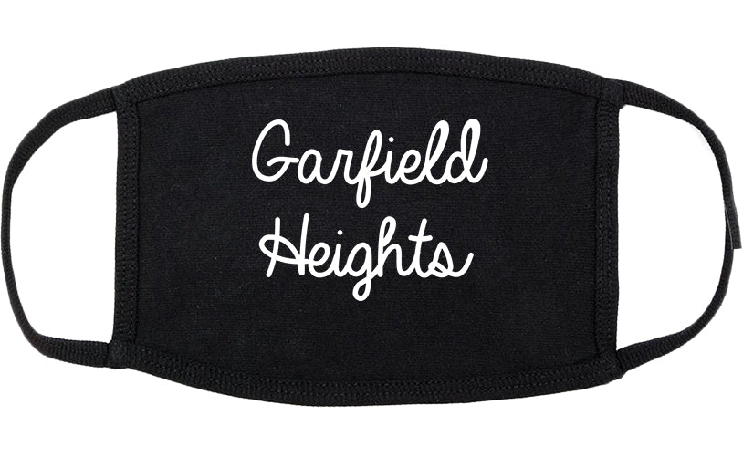 Garfield Heights Ohio OH Script Cotton Face Mask Black