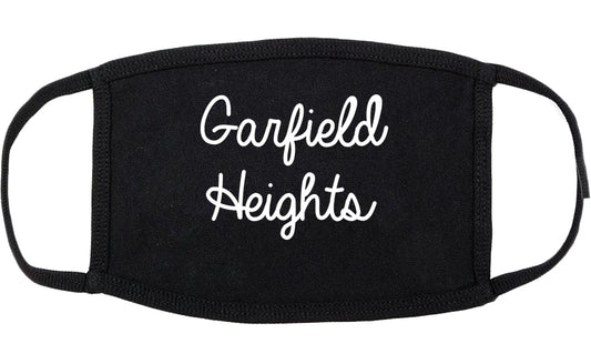 Garfield Heights Ohio OH Script Cotton Face Mask Black