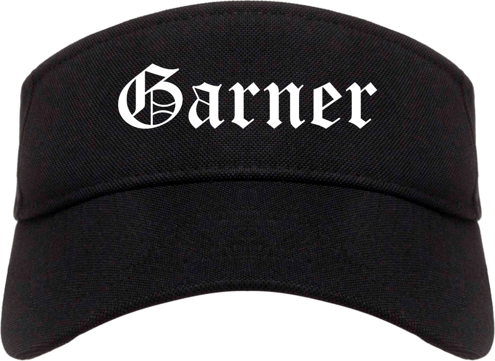Garner North Carolina NC Old English Mens Visor Cap Hat Black