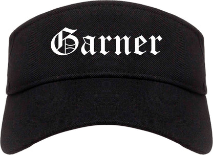 Garner North Carolina NC Old English Mens Visor Cap Hat Black