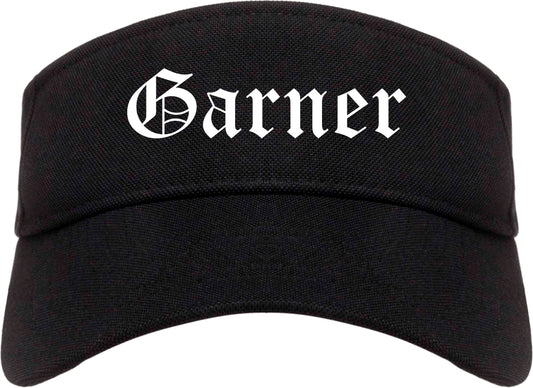 Garner North Carolina NC Old English Mens Visor Cap Hat Black