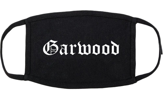 Garwood New Jersey NJ Old English Cotton Face Mask Black