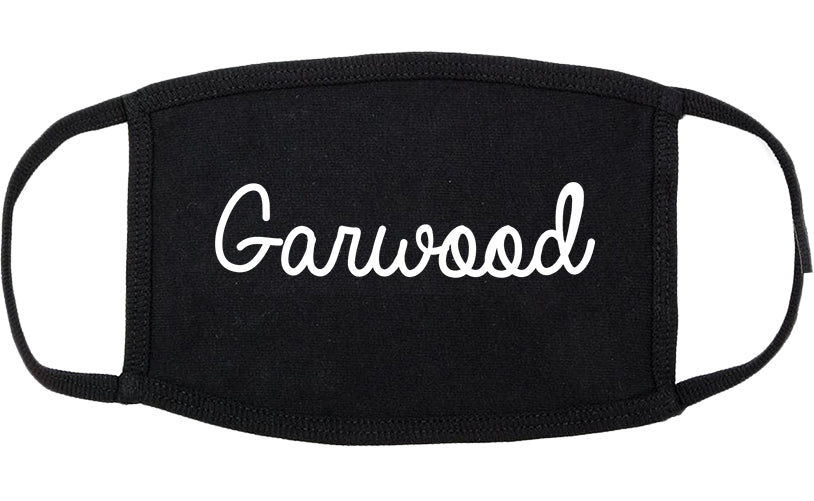 Garwood New Jersey NJ Script Cotton Face Mask Black
