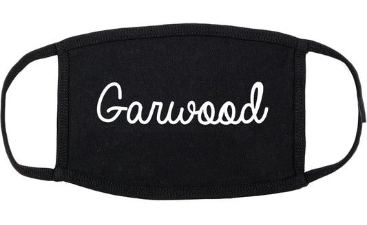 Garwood New Jersey NJ Script Cotton Face Mask Black