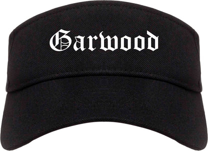 Garwood New Jersey NJ Old English Mens Visor Cap Hat Black