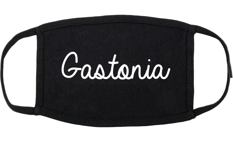 Gastonia North Carolina NC Script Cotton Face Mask Black