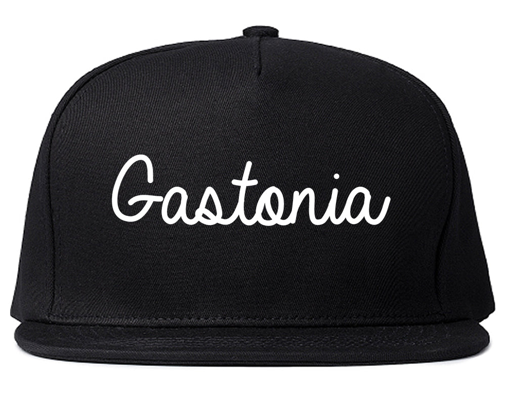 Gastonia North Carolina NC Script Mens Snapback Hat Black