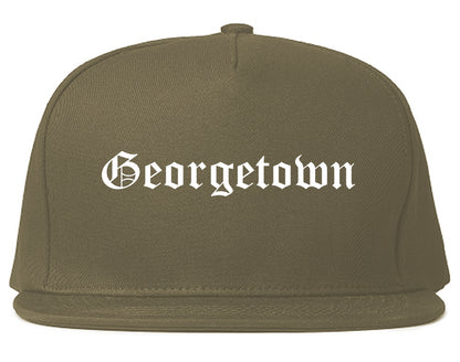 Georgetown South Carolina SC Old English Mens Snapback Hat Grey