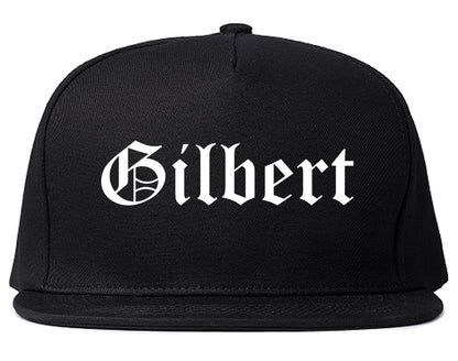 Gilbert Arizona AZ Old English Mens Snapback Hat Black