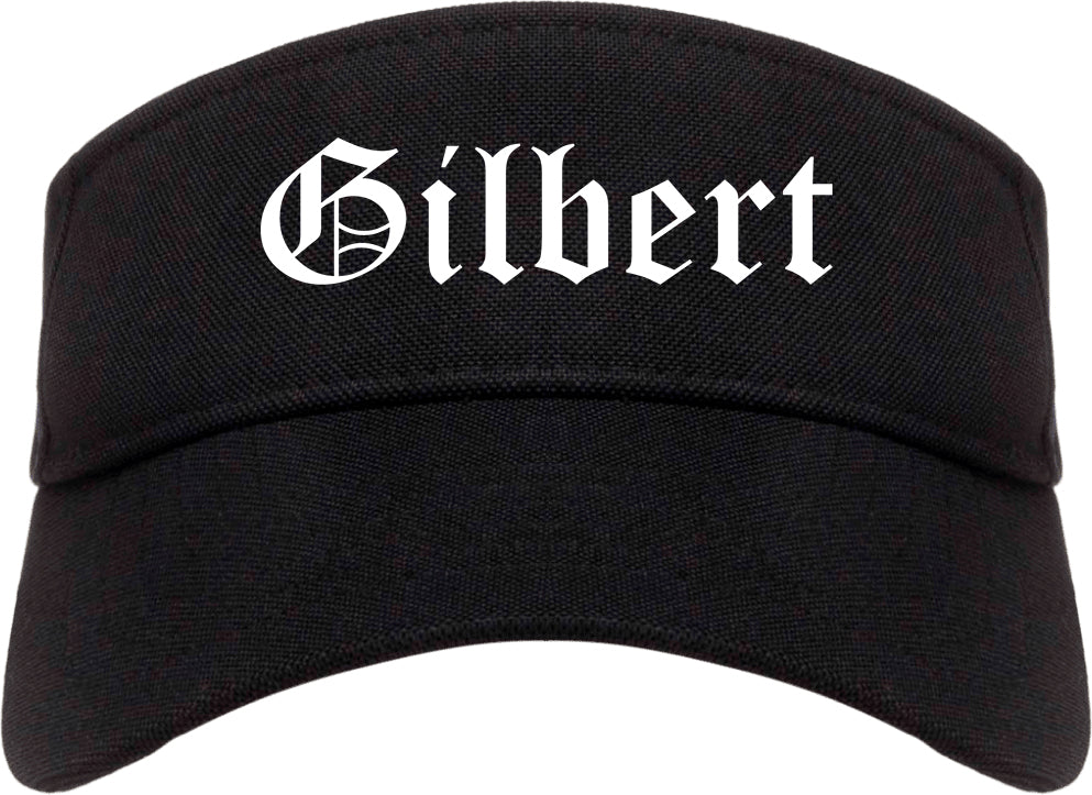 Gilbert Arizona AZ Old English Mens Visor Cap Hat Black