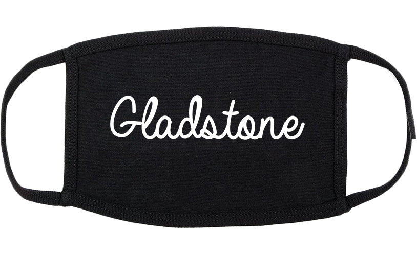 Gladstone Missouri MO Script Cotton Face Mask Black
