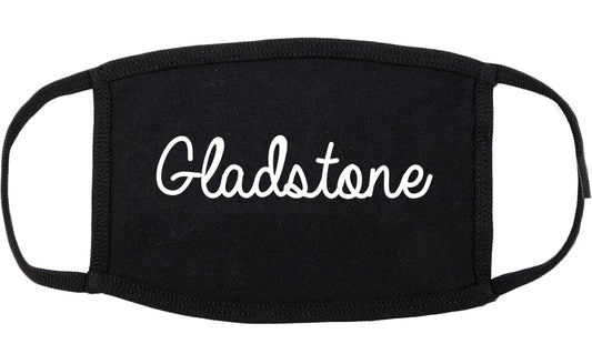 Gladstone Missouri MO Script Cotton Face Mask Black