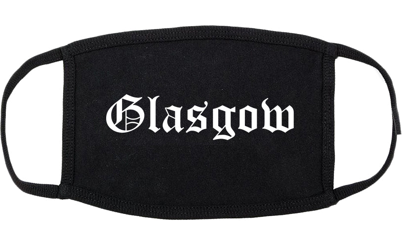 Glasgow Kentucky KY Old English Cotton Face Mask Black