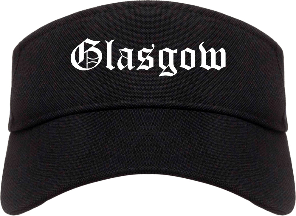 Glasgow Kentucky KY Old English Mens Visor Cap Hat Black