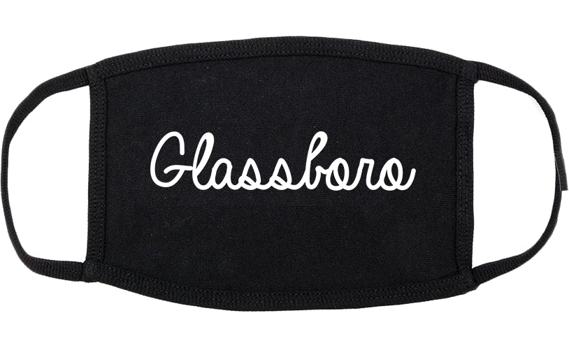 Glassboro New Jersey NJ Script Cotton Face Mask Black