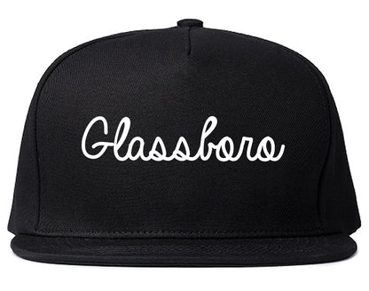 Glassboro New Jersey NJ Script Mens Snapback Hat Black