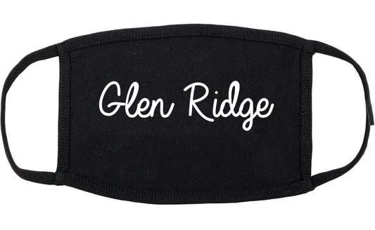 Glen Ridge New Jersey NJ Script Cotton Face Mask Black