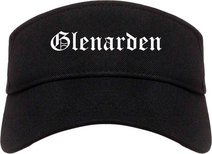 Glenarden Maryland MD Old English Mens Visor Cap Hat Black
