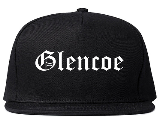 Glencoe Alabama AL Old English Mens Snapback Hat Black