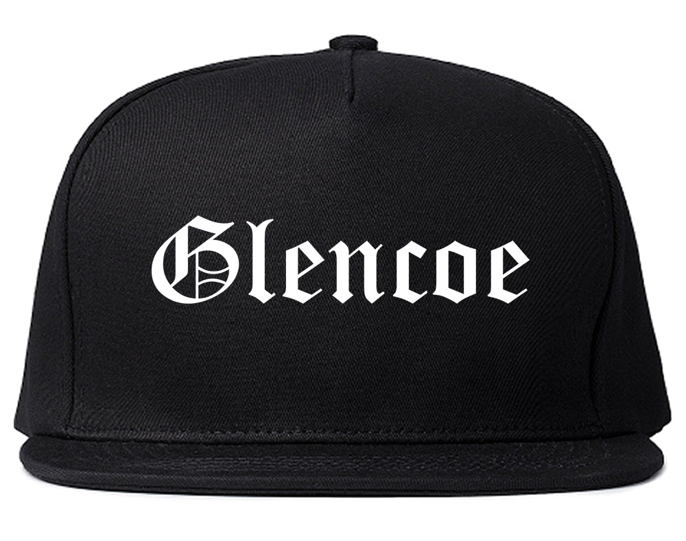 Glencoe Illinois IL Old English Mens Snapback Hat Black